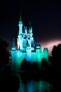 Lightning Behind the Magic Kingdom.