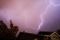 Lightning Bolt Above a House