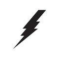 Lightning bolt, electricity power vector icon Royalty Free Stock Photo