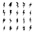 Lightning bolt icons