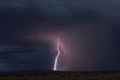 Lightning bolt in the night sky, Cottonwood, Arizona.