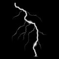 Lightning bolt. Realistic vector ray symbols