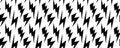 Lightning bolt seamless pattern. Thunder bolt repeated background. Flash thunderbolt ornament wallpaper. Blitz strike Royalty Free Stock Photo
