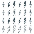 Lightning bolt set