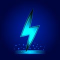 Lightning bolt sign. Electric power symbol Royalty Free Stock Photo