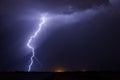 Lightning bolt from a thunderstorm