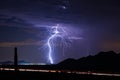 Lightning bolt from a thunderstorm