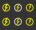 Lightning bolt vector Royalty Free Stock Photo