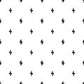 Lightning bolts, thunderbolts seamless pattern vector illustration.