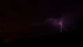 Lightning bolts during thunderstorm Royalty Free Stock Photo