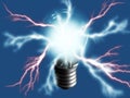 Lightning bulb Royalty Free Stock Photo