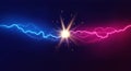 Lightning collision vector Royalty Free Stock Photo