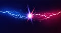 Lightning collision vector Royalty Free Stock Photo