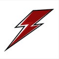 lightning color icon logo vector