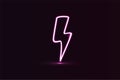 lightning 3d render electric power symbol