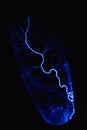 Lightning danger electricity energy flash, electric blue