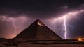 lightning in the desert pyramid lightning