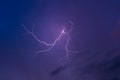 Lightning with dramatic clouds Royalty Free Stock Photo