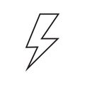 Lightning, electric power vector logo design element. Energy and thunder electricity symbol concept. Lightning bolt sign Royalty Free Stock Photo