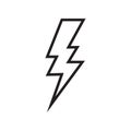 Lightning, electric power vector logo design element. Energy and thunder electricity symbol concept. Lightning bolt sign Royalty Free Stock Photo