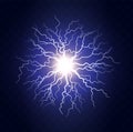 Lightning flash light thunder spark Royalty Free Stock Photo