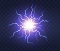 Lightning flash light thunder spark Royalty Free Stock Photo