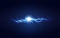 Lightning flash light thunder spark Royalty Free Stock Photo