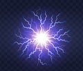 Lightning flash light thunder spark Royalty Free Stock Photo