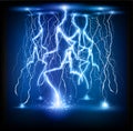 Lightning flash strike background Royalty Free Stock Photo