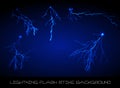 Lightning flash strike background Royalty Free Stock Photo