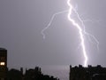 Lightning forking out over Brighton seafront