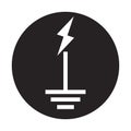 lightning ground icon