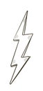 Lightning hand drawn icon vector for social net. Flash energy, caution icons, attention illustration for social net Royalty Free Stock Photo