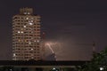 Lightning hits the house in Bangkok , Thailand
