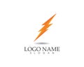 Lightning icon logo and symbols