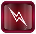 Lightning icon red