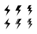 Lightning icon Royalty Free Stock Photo