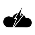 Lightning icon vector. levin illustration sign. power symbol. weather logo.
