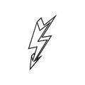 Lightning icon vector. levin illustration sign. power symbol. weather logo.