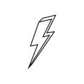 Lightning icon vector. levin illustration sign. power symbol. weather logo.