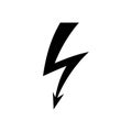 Lightning icon vector. levin illustration sign. power symbol. weather logo.