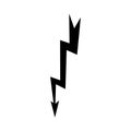 Lightning icon vector. levin illustration sign. power symbol. weather logo.