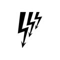 Lightning icon vector. levin illustration sign. power symbol. weather logo.