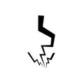 Lightning icon vector. levin illustration sign. power symbol. weather logo.