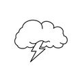 Lightning icon vector. levin illustration sign. power symbol. weather logo.