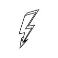 Lightning icon vector. levin illustration sign. power symbol. weather logo.