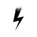 Lightning icon vector. levin illustration sign. power symbol. weather logo.