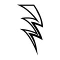 Lightning icon vector. levin illustration sign. power symbol. weather logo.