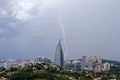 Lightning in Kuala Lumpur City