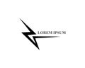 Lightning Logo Template vector icon illustration design Royalty Free Stock Photo